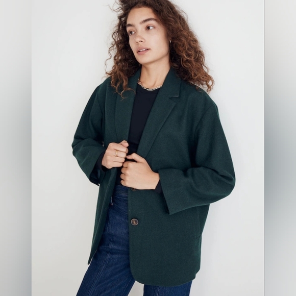 NWOT Madewell XL Modern Contemporary Relaxed French Chic Brushed Dorset Blazer - Picture 4 of 16